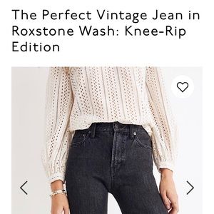 Madewell straight leg jeans perfect vintage jean